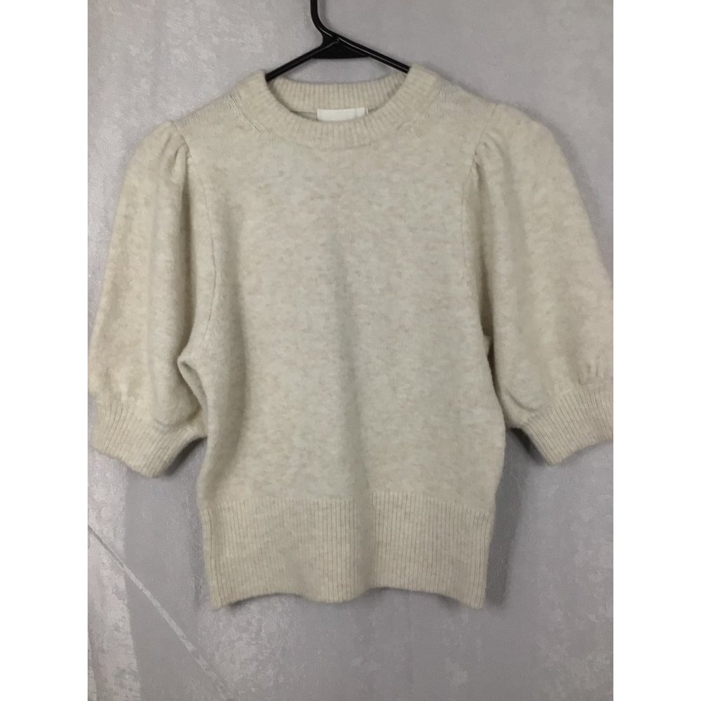 H&M Women's Sweater 1/2 Sleeve Size Small Off-White